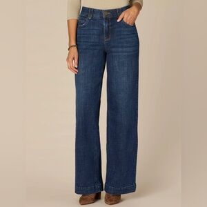 Democracy  "Ab"solution® High Rise Wide Leg Jeans in Indigo